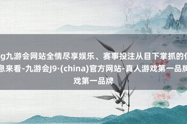 ag九游会网站全情尽享娱乐、赛事投注从目下掌抓的信息来看-九游会J9·(china)官方网站-真人游戏第一品牌