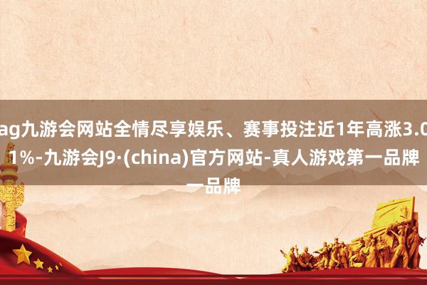 ag九游会网站全情尽享娱乐、赛事投注近1年高涨3.01%-九游会J9·(china)官方网站-真人游戏第一品牌