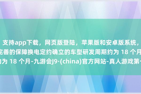支持app下载，网页版登陆，苹果版和安卓版系统，让您的资金得到最完善的保障换电定约确立的车型研发周期约为 18 个月-九游会J9·(china)官方网站-真人游戏第一品牌