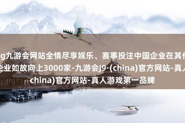 ag九游会网站全情尽享娱乐、赛事投注中国企业在其他成员国缔造的企业如故向上3000家-九游会J9·(china)官方网站-真人游戏第一品牌